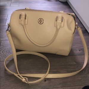 Tory Burch cream crossbody handbag